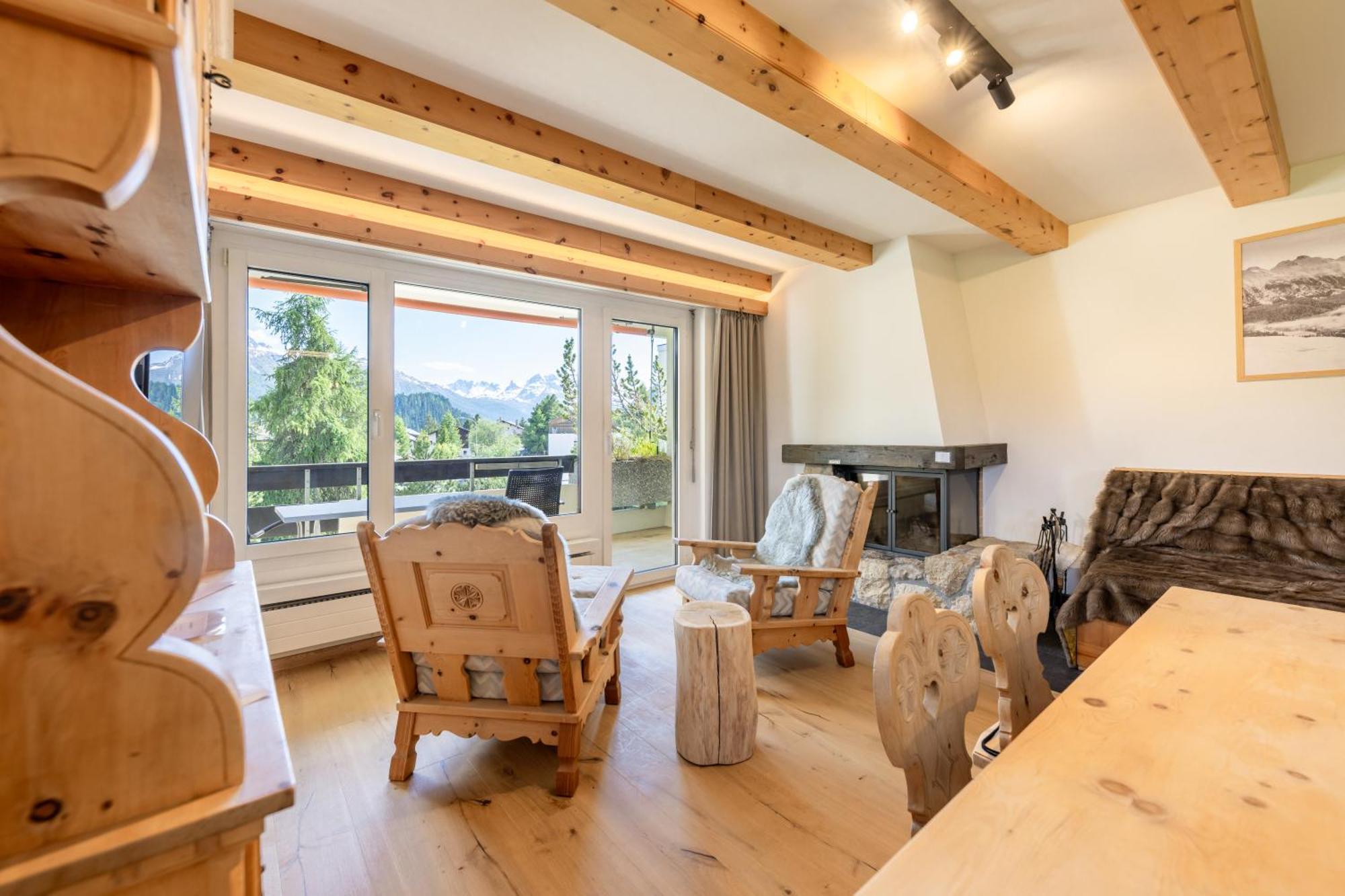 סנט מוריץ Cosy Apartment Facing Piz Rosatsch מראה חיצוני תמונה