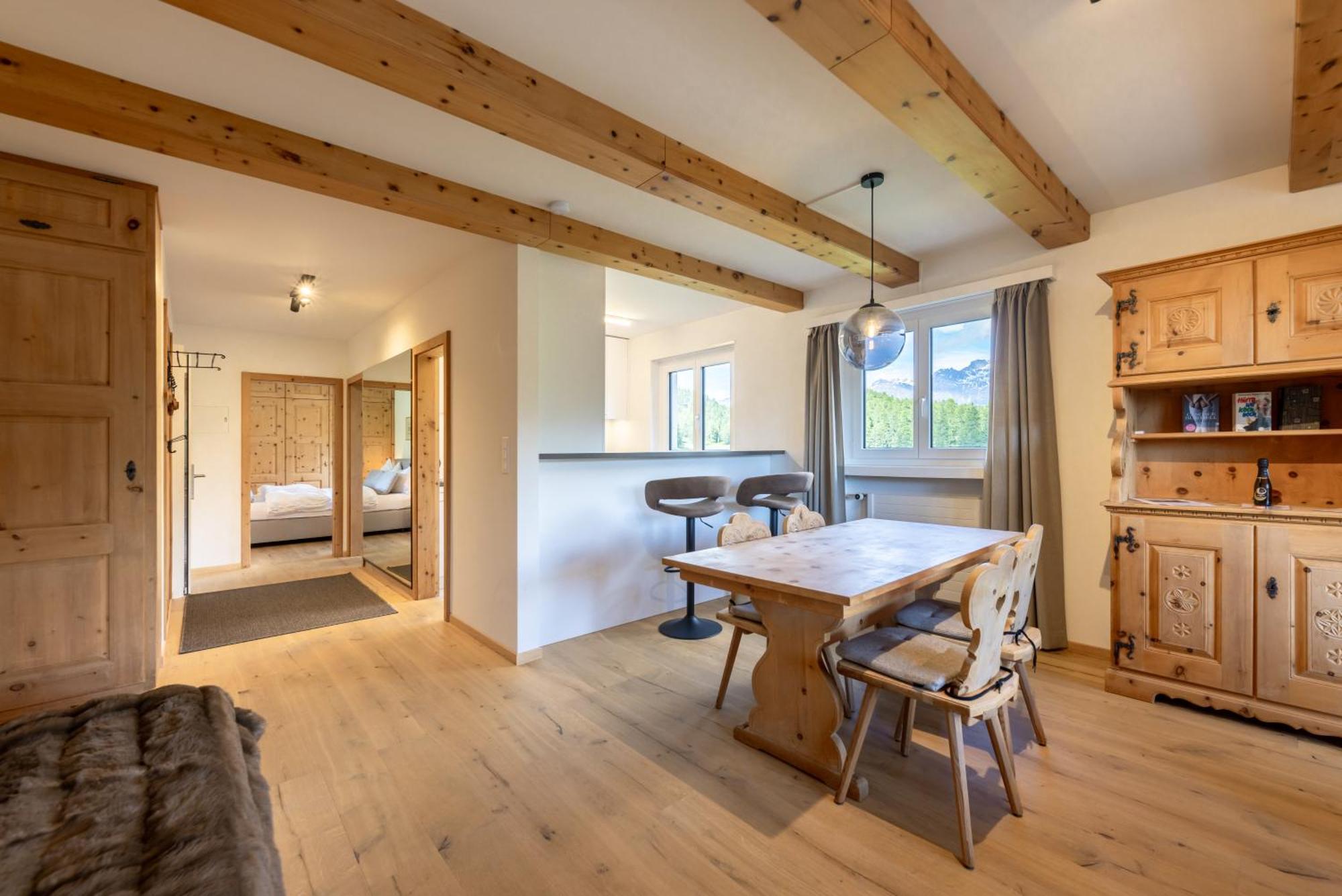 סנט מוריץ Cosy Apartment Facing Piz Rosatsch מראה חיצוני תמונה